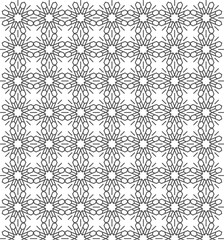Seamless Geometric Star Pattern  Abstract Line Art Background