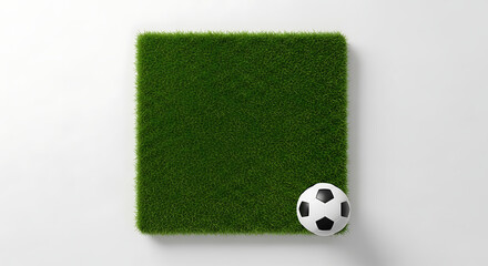 Green Field Goal A Soccer Ball's Precision on Artificial Turf