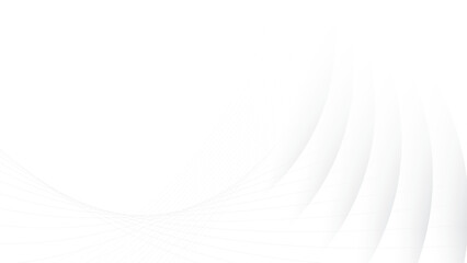 Abstract white and gray color, modern design stripes background with curve lines and wavy pattern. Vector illustration.