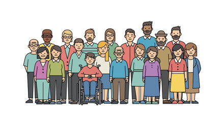 Diversity and Inclusion: A Group of People from Different Backgrounds and Abilities