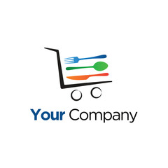 Fototapeta premium Resto Kitchen company logo design, food market