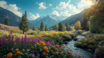 autumn in the mountain