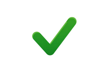 Green check mark symbol indicating approval and positive confirmation