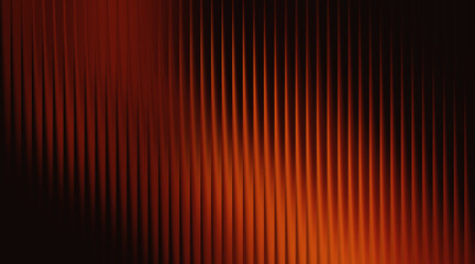 Dark abstract vertical ribbed texture with warm orange and red light background