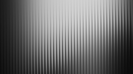 Fototapeta premium Dark Metallic Vertical Ribbed Texture with Subtle Light Reflection abstract background
