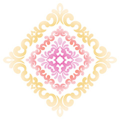 ornamental round lace pattern