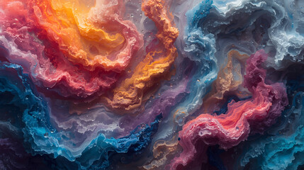 abstract colorful background with smoke