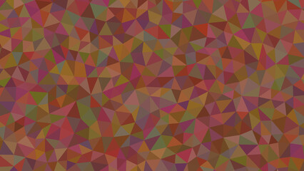 Abstract geometric background with red and brown triangles mosaic pattern