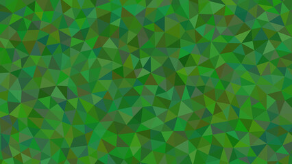 Green polygonal background with a geometric and abstract triangle pattern