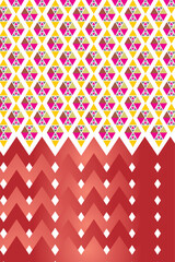 Vibrant Geometric Pattern with Triangles and Zigzag Lines Abstract Background for Modern Designs and Creative Projects Illustration