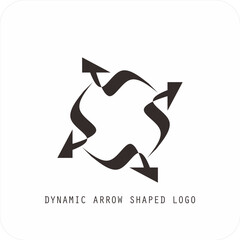 Dynamic Modern Arrow Logo, Progress and Motion Symbol