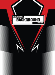 Abstract & Grunge Sports Jersey Design Vector &ndash; Seamless Pattern & Mock-up Front View