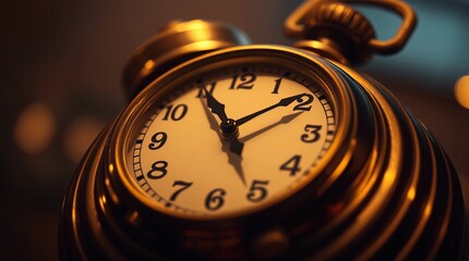 Countdown to success concept with clock approaching midnight, symbolizing business deadlines, targets, productivity, and corporate transformation
