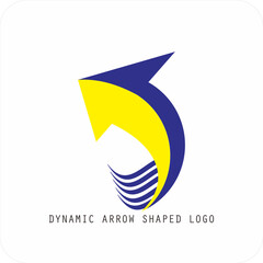 Dynamic Modern Arrow Logo, Progress and Motion Symbol