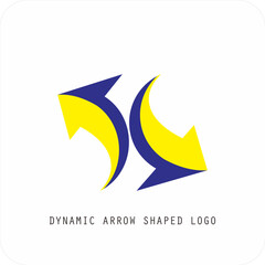 Dynamic Modern Arrow Logo, Progress and Motion Symbol