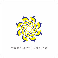 Dynamic Modern Arrow Logo, Progress and Motion Symbol