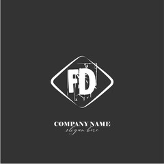 vector FD illustration of a logo for a company background abstract