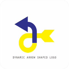 Dynamic Modern Arrow Logo, Progress and Motion Symbol