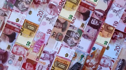 Money background, currency exchange, paper banknotes from different countries. Money cash currency as a financial background for your design - Powered by Adobe