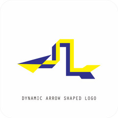 Dynamic Modern Arrow Logo, Progress and Motion Symbol