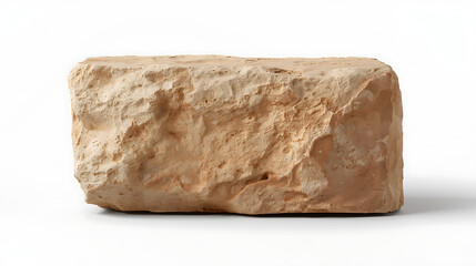 A single large rectangular stone block exhibits a rough and natural appearance with chiseled and uneven textures..