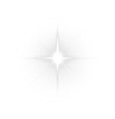Starburst PNG with White Sparkle Overlay and Bright Glow Effect on transparent background