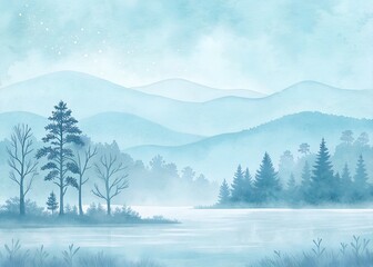 Soft, pastel blue background with subtle texture, watercolor, dreamy