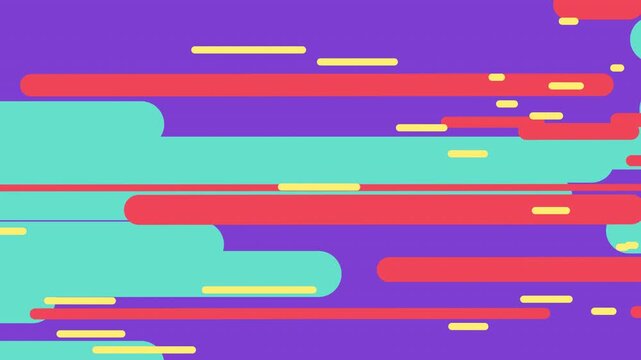 Abstract Colorful Lines Animation Background Loop for Creative Projects.