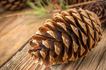 three pine cones
