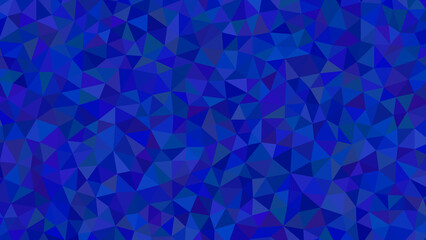 Vibrant blue geometric mosaic pattern creating a dynamic and modern abstract background design with a strong sense of depth and texture