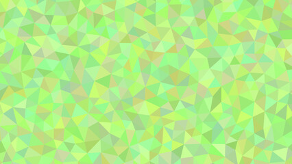 A vibrant mosaic of light green, yellow, and beige triangles creates a captivating geometric pattern, evoking a sense of freshness and vitality
