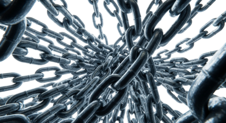 Download metal chain links background image for web design and graphic projects with transparent background