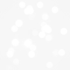 White Bokeh PNG Overlay with Transparent Background