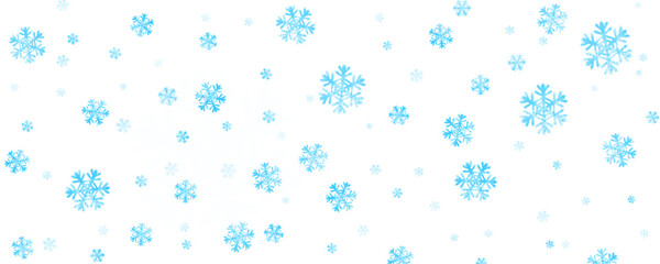 delicate snowflakes falling gently on a transparent background , creating a winter wonderland. Falling snowflakes png vector illustration.