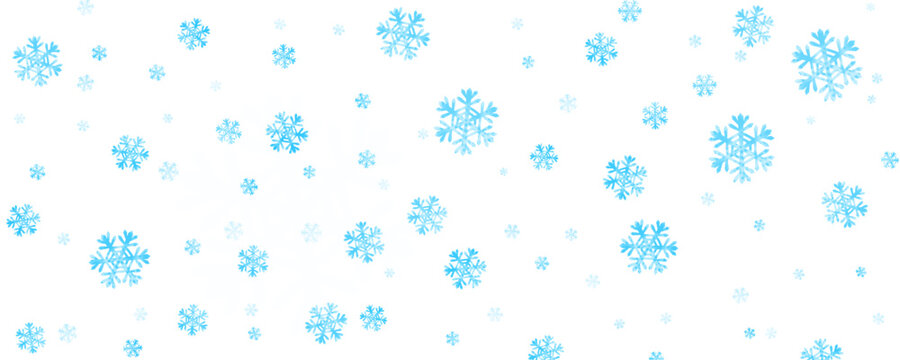 delicate snowflakes falling gently on a transparent background , creating a winter wonderland. Falling snowflakes png vector illustration.