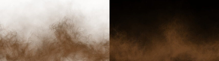 PNG Overlay with Brown Dust Texture on Transparent Background