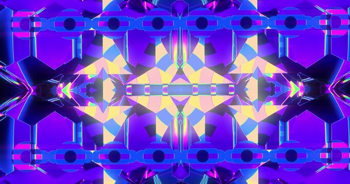 Modern motion design with chaotic geometric abstraction, featuring contemporary shapes in unpredictable flow, suited for cutting-edge digital art and tech demos.