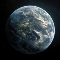 Naklejka premium Earth-Like Exoplanet