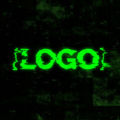 Glitch Logo - Square