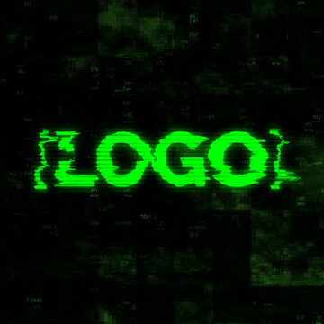 Glitch Logo - Square
