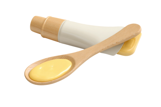 Silicone Baby Food Pouch Spoon for Comfortable Feeding isolated on transparent background