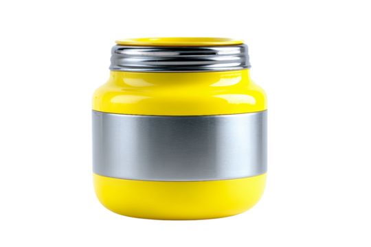 Stainless Steel Baby Food Thermos Jar for Durable Use isolated on transparent background