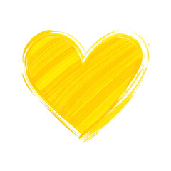 Bright yellow heart