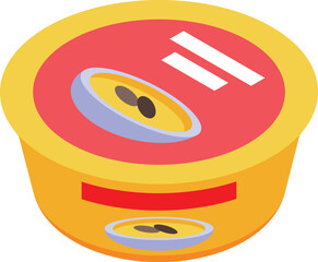 Ready made meal in a plastic container, perfect for a quick and easy lunch or dinner