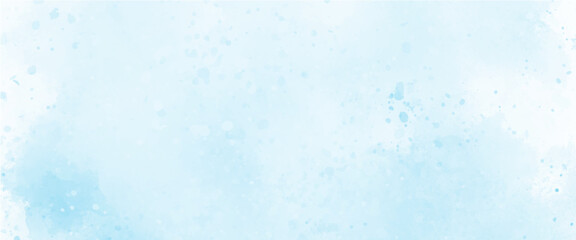 Abstract light blue watercolor background.