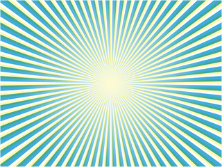 Energetic Light Blue and Yellow Ray Spread Background