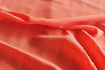 Elegant orange fabric Surface background