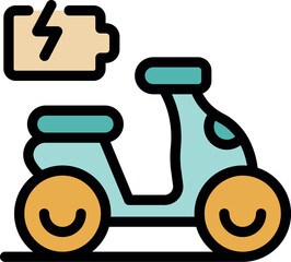 Electric scooter representing sustainable and green transportation solutions for urban mobility