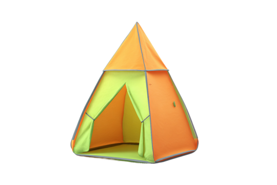 Colorful Baby Play Tent for Creative Play isolated on transparent background