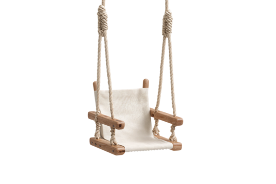 Electric Baby Swing for Infants and Toddlers isolated on transparent background